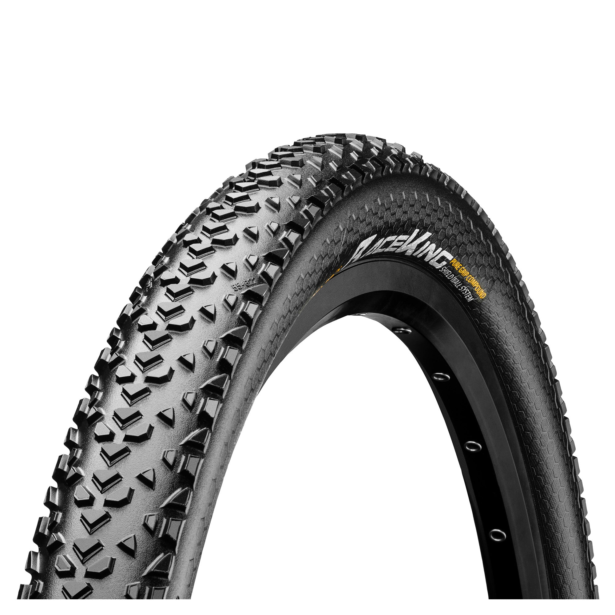 Continental Race King ShieldWall Tyre - Foldable PureGrip Compound: BLACK/BLACK 26X2.00"
