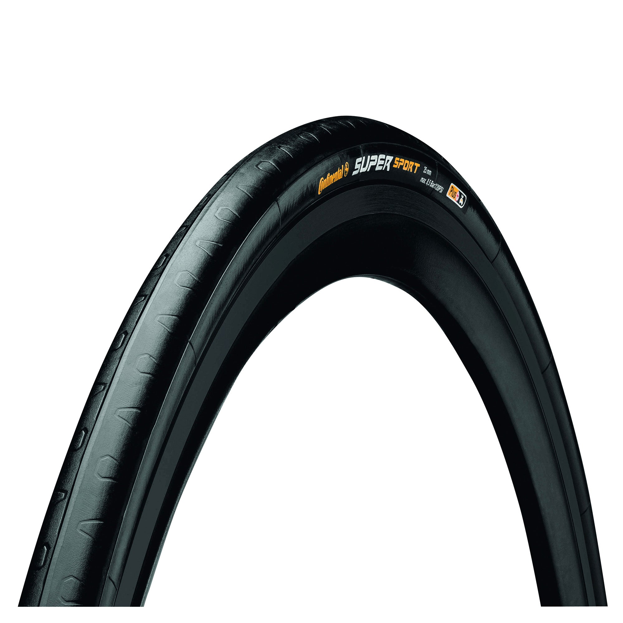 Continental Super Sport Plus Tyre - Foldable: BLACK/BLACK 700X25C