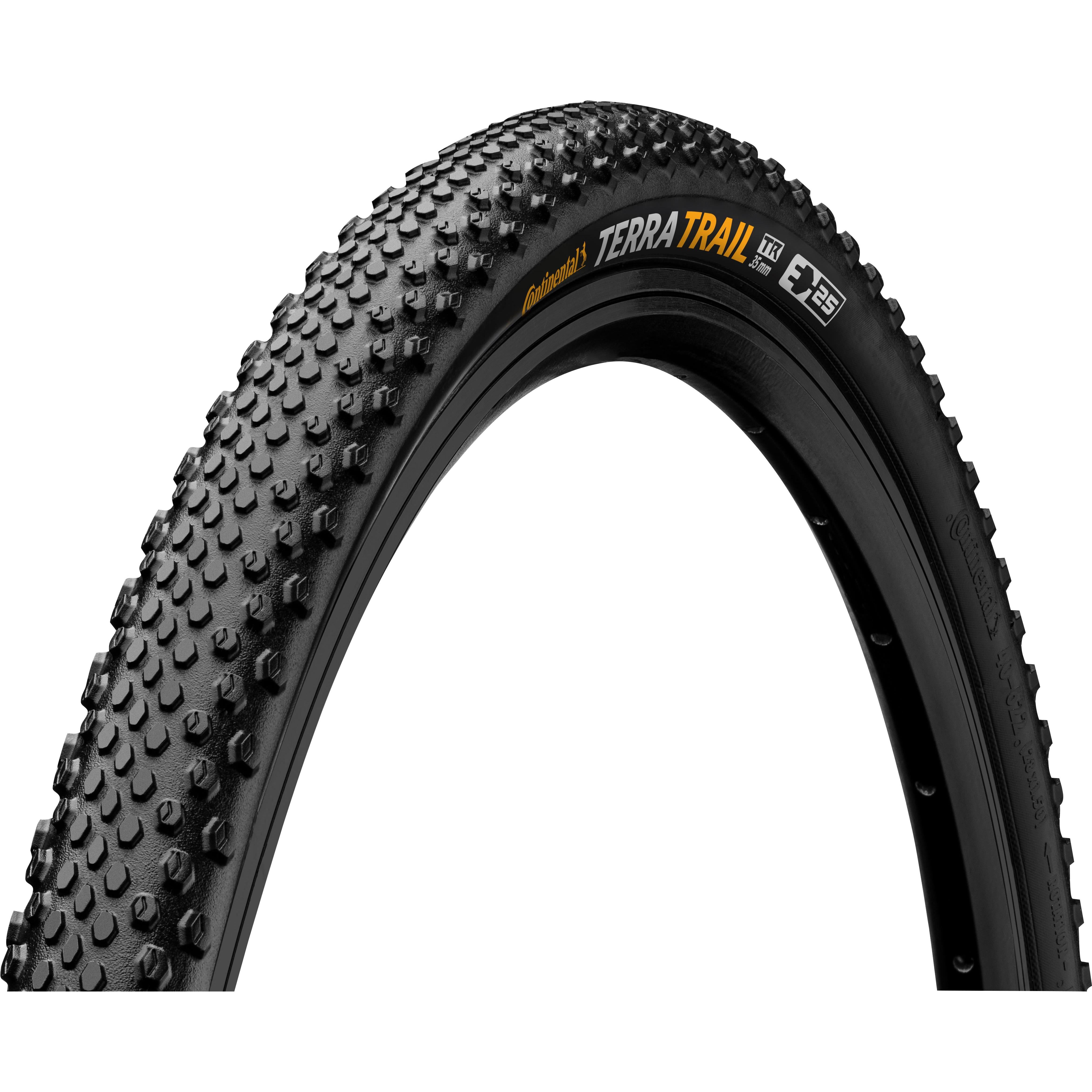 Continental Terra Trail ShieldWall Tyre - Foldable Skin: BLACK/BLACK 700X45C