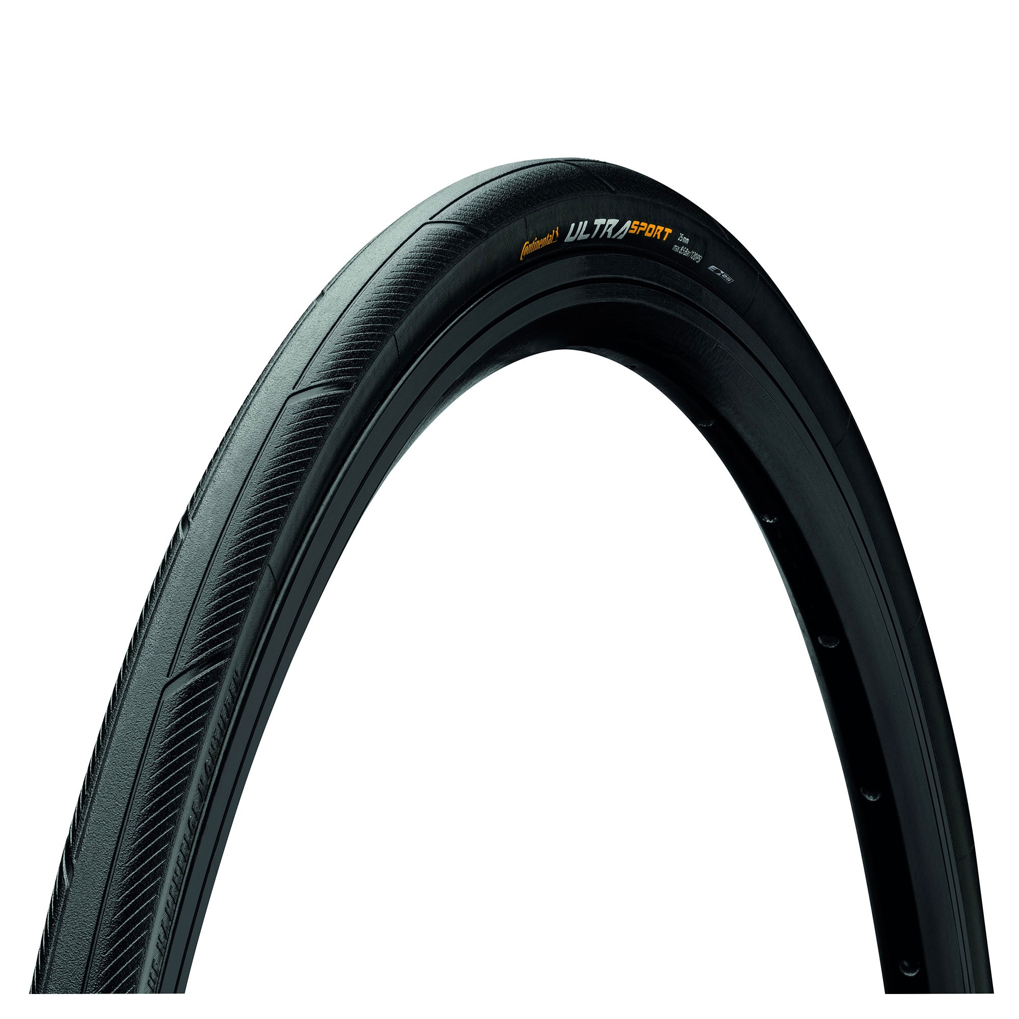 Continental Ultra Sport III Tyre - Foldable PureGrip Compound: BLACK/BLACK 700X28C