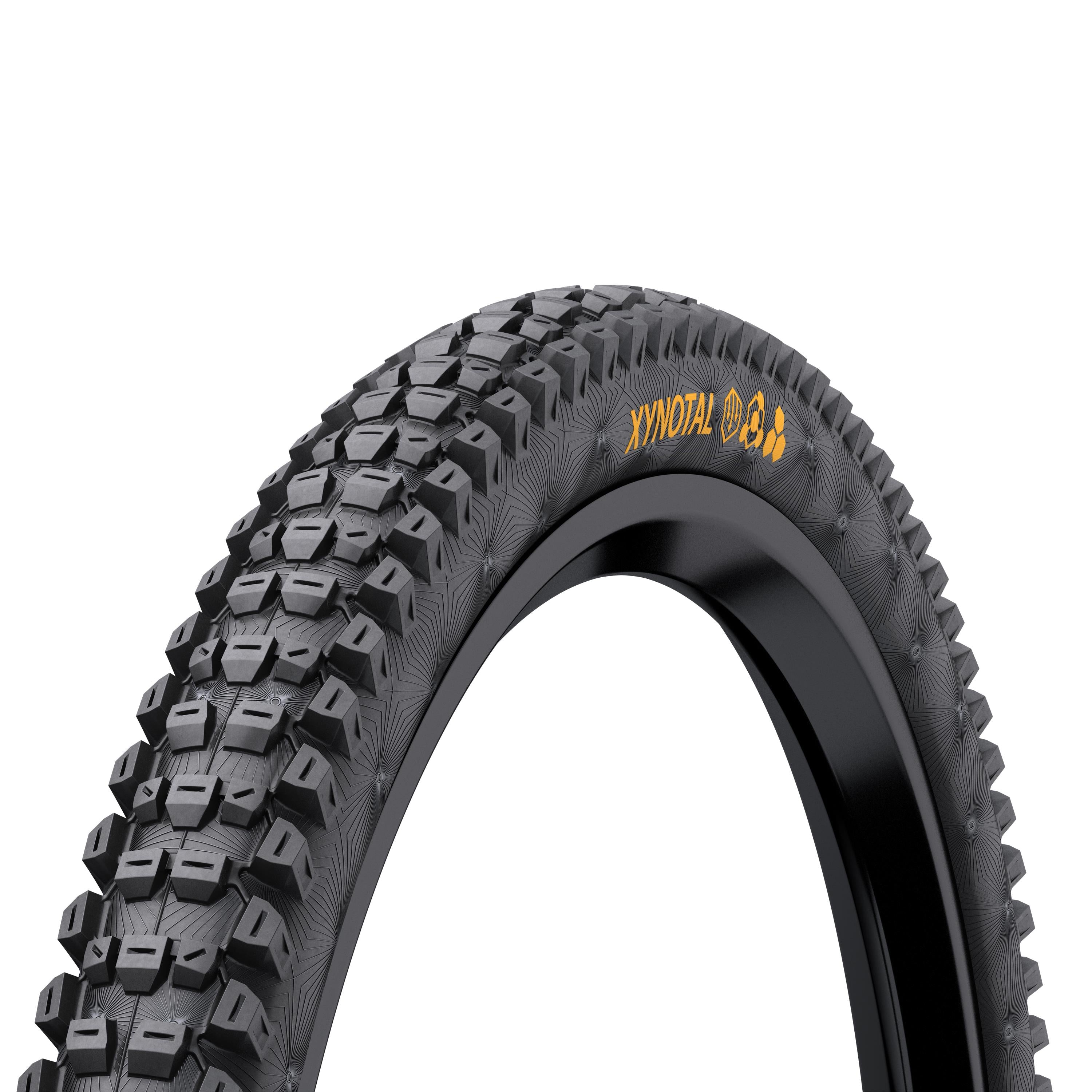Continental Xynotal Downhill Tyre - Supersoft Compound Foldable: BLACK & BLACK 27.5X2.40"