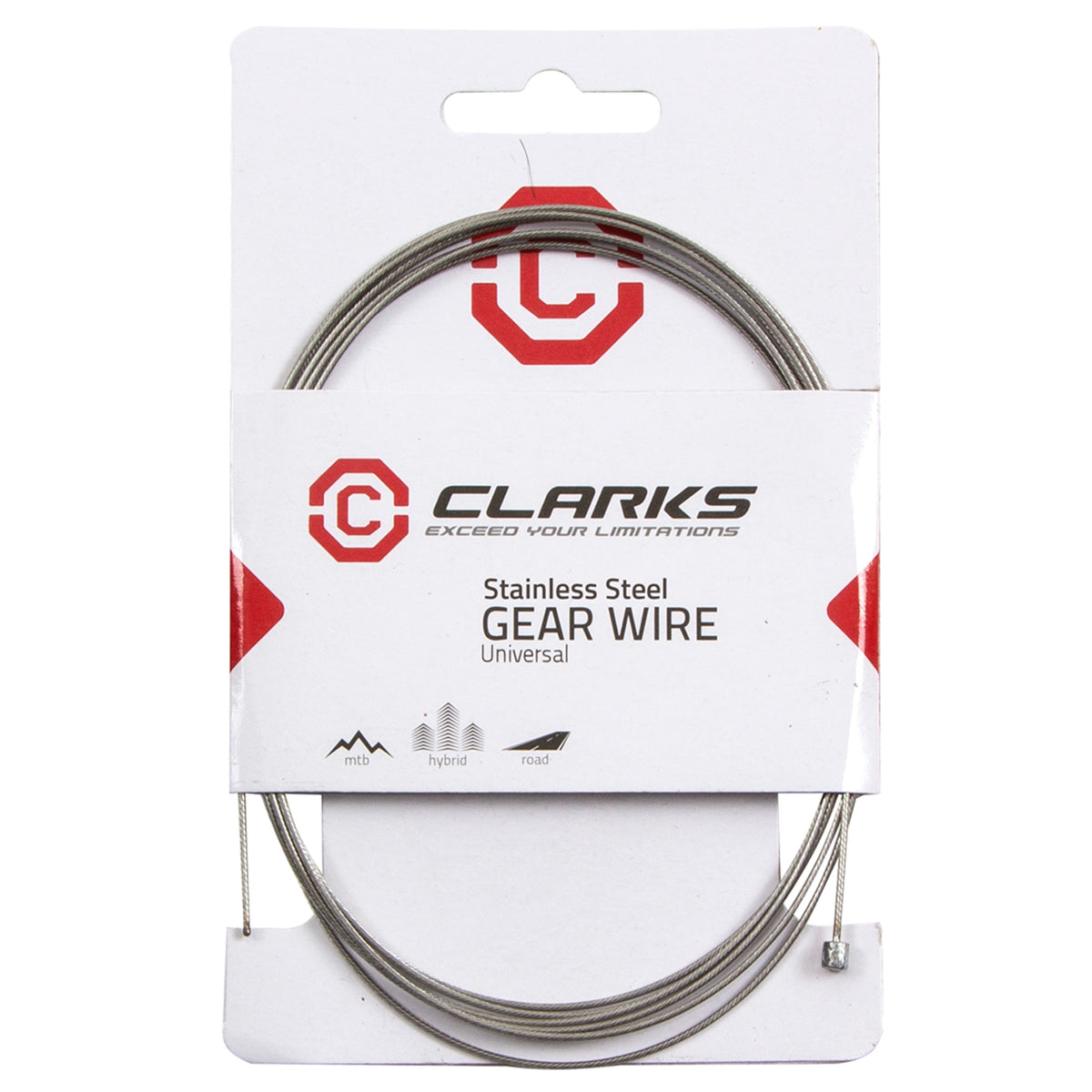 Clarks Universal S/S Tube Nipple Inner Gear Wire W1.1 x L2275mm Fits All Major Systems