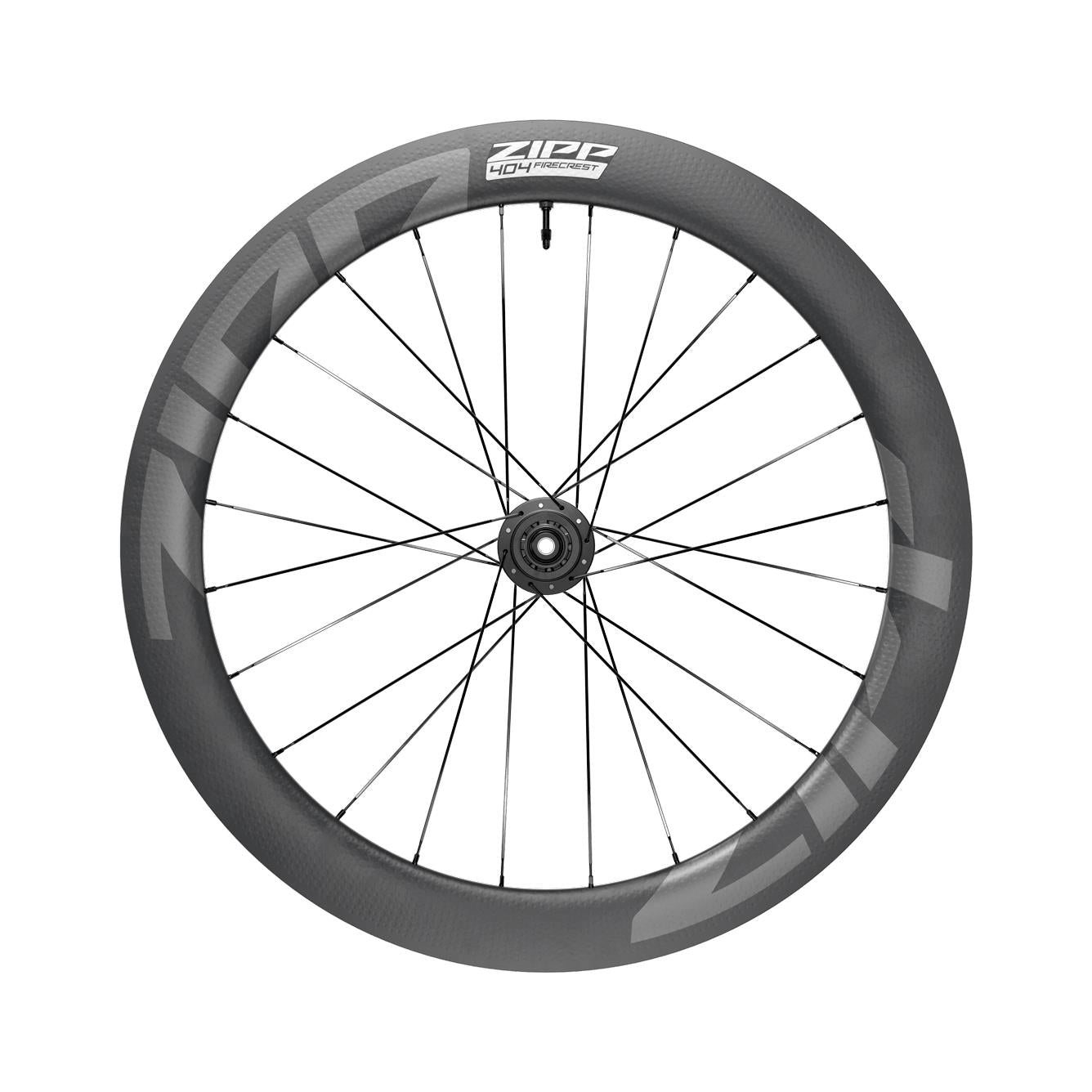 Zipp Wheel - 404 Firecrest Carbon Tubeless Disc Brake Center Locking 700c Rear 24Spokes 12x142mm Standard Graphic B1