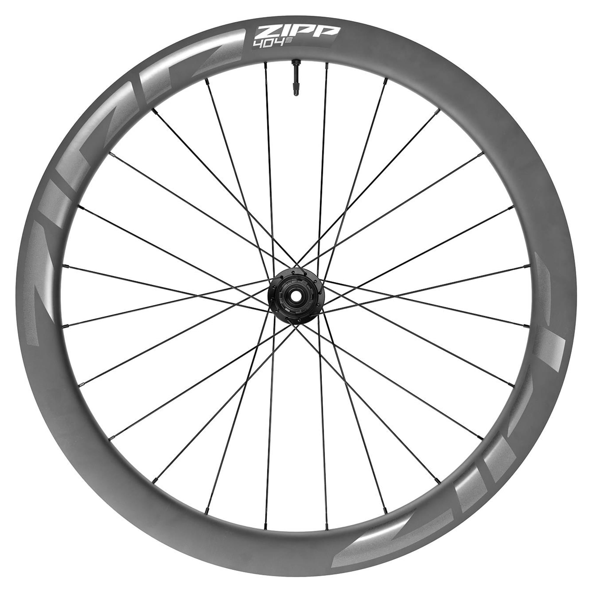 ZIPP 404 S Carbon Tubeless Front Wheel A1: DARK GREY GRAPHIC 700C