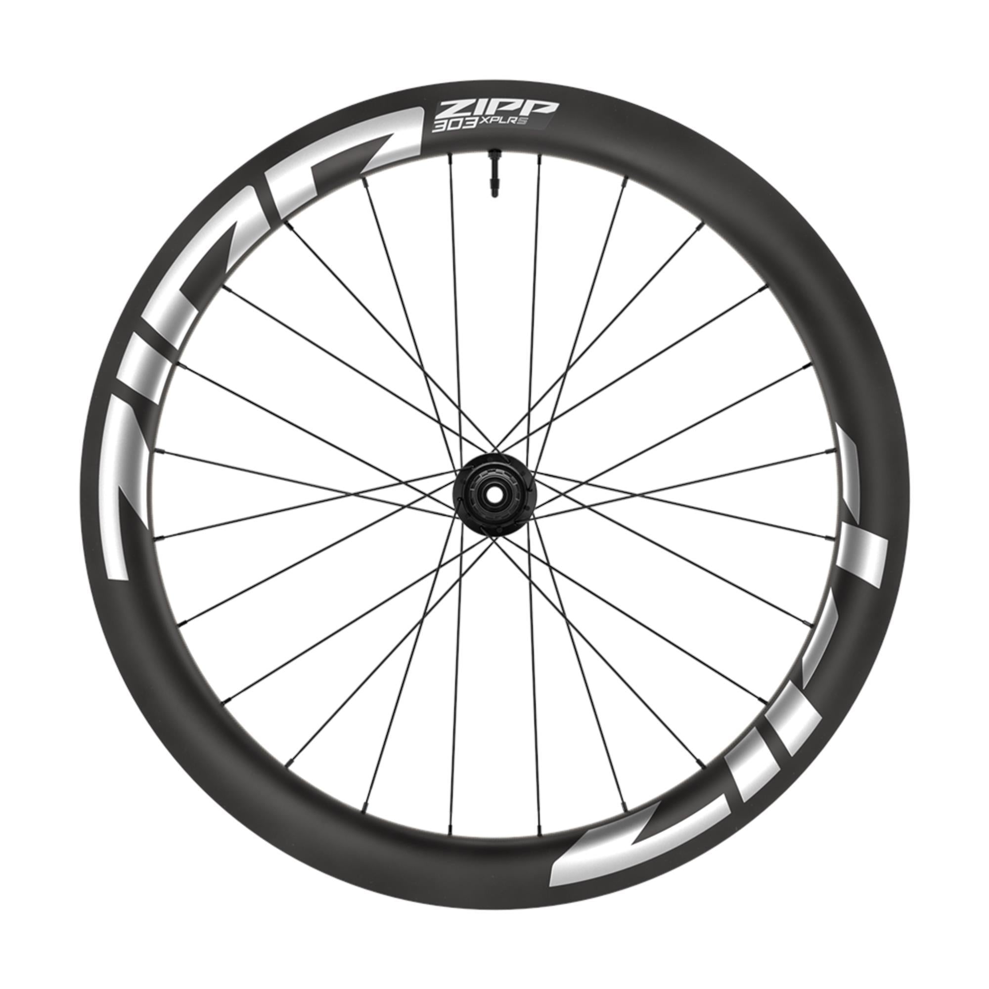ZIPP 303 XPLR S Carbon Front Wheel B1: DARK GREY GRAPHIC 700C