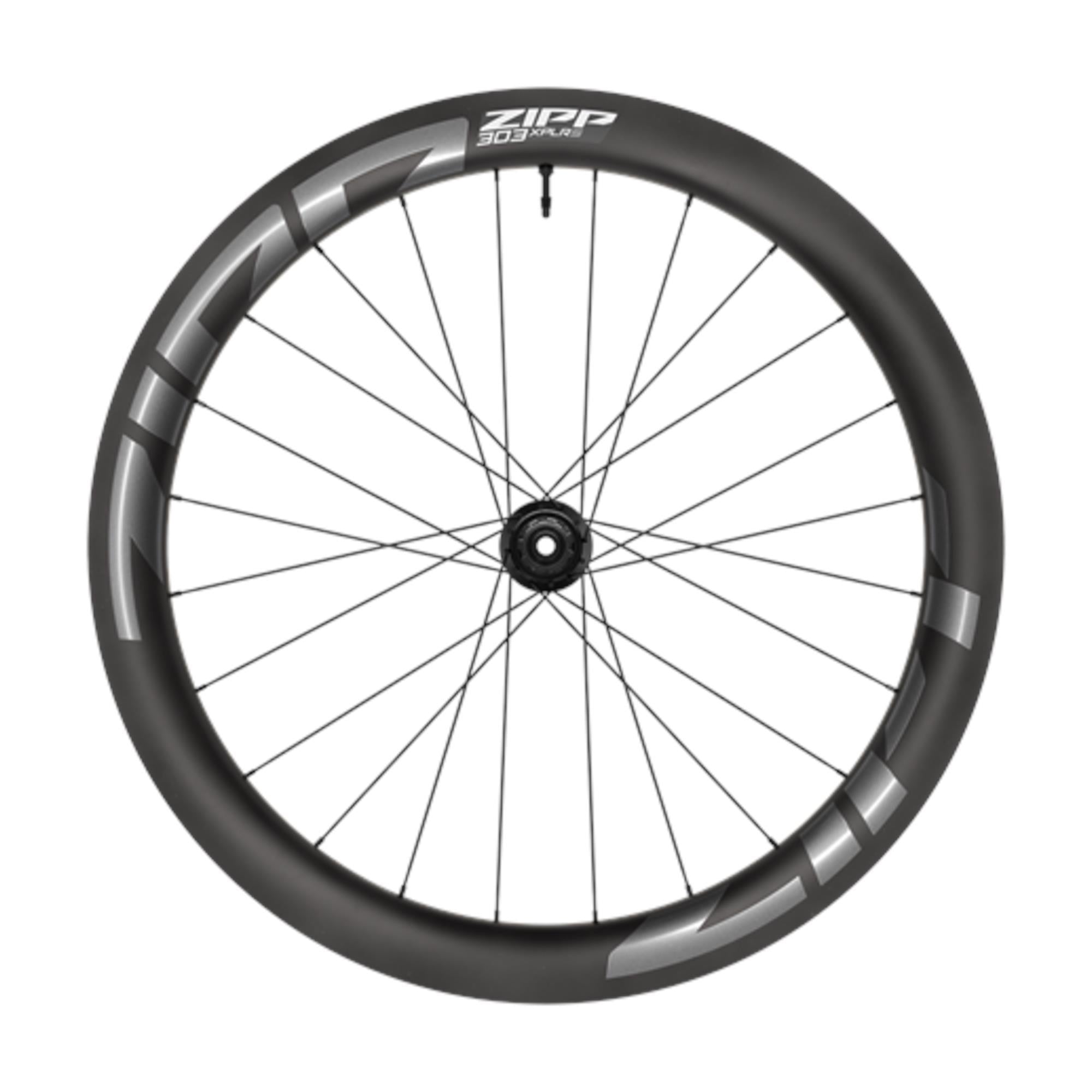 ZIPP 303 XPLR S Carbon Front Wheel B1: DARK GREY GRAPHIC 700C