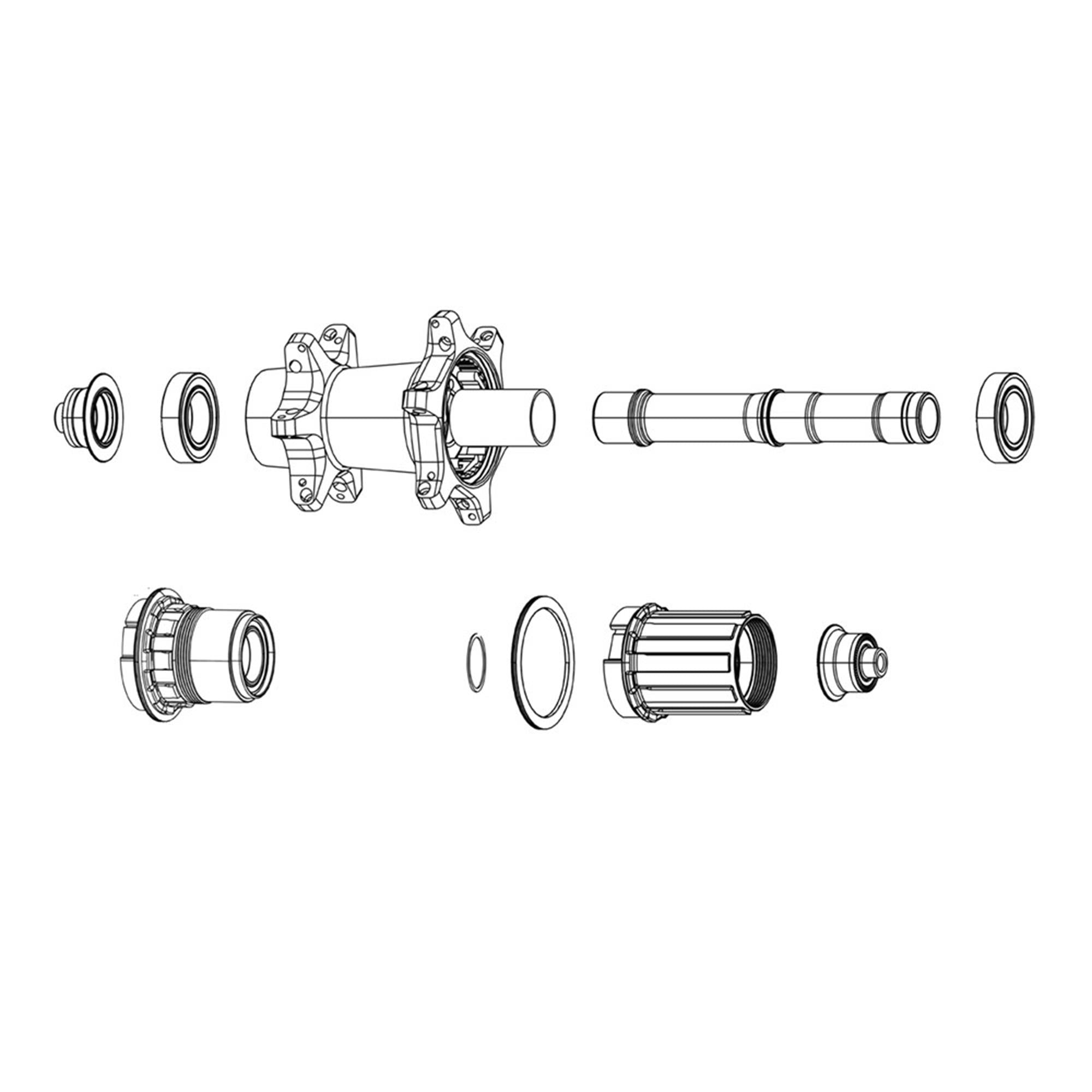 Zipp Wheel Freehub Kit - XD Driver Body Kit - Zipp ZM2: