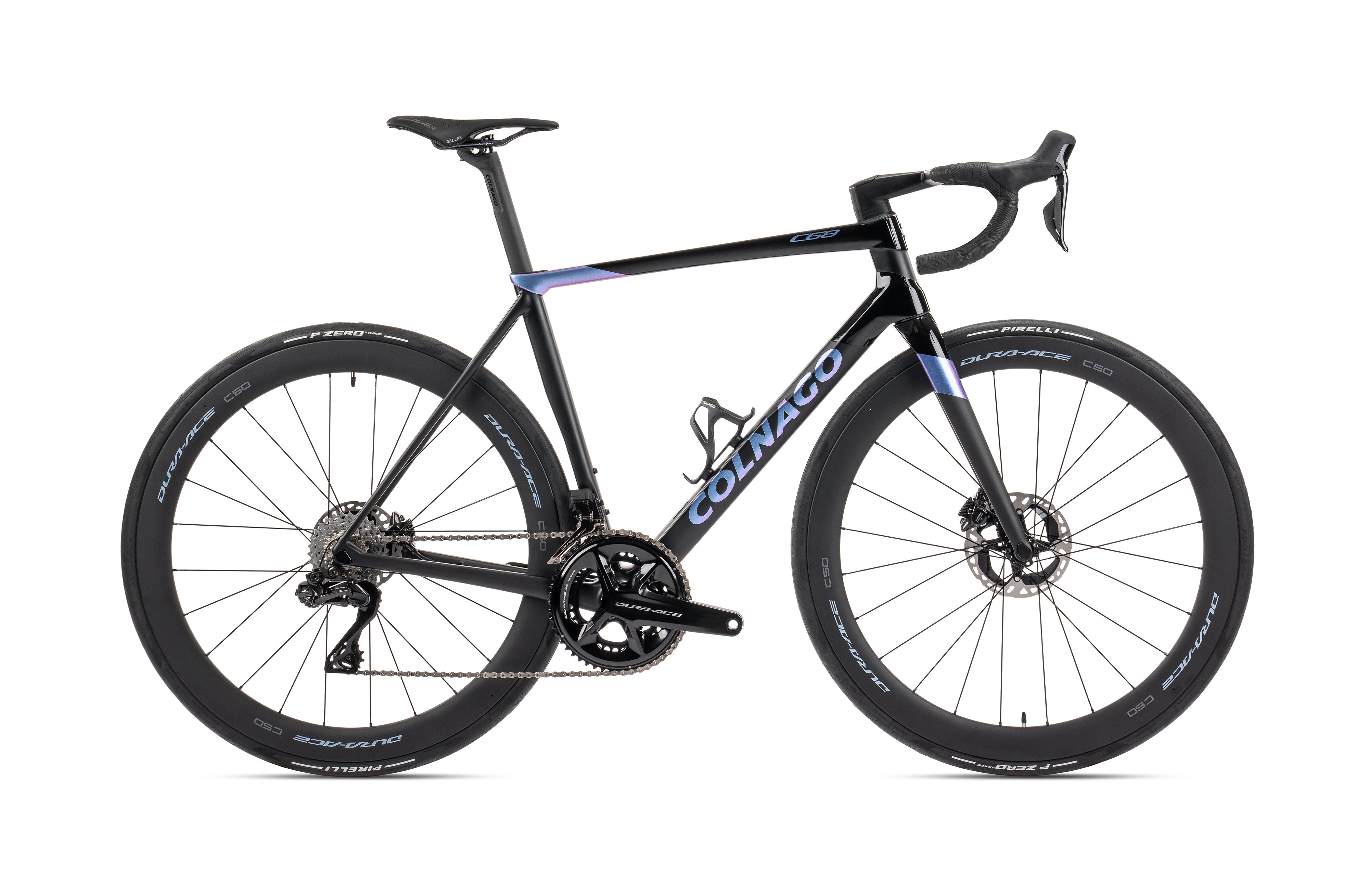 C68-R Disc Carbon Road Frame Set 550mm Aurora Black Purple