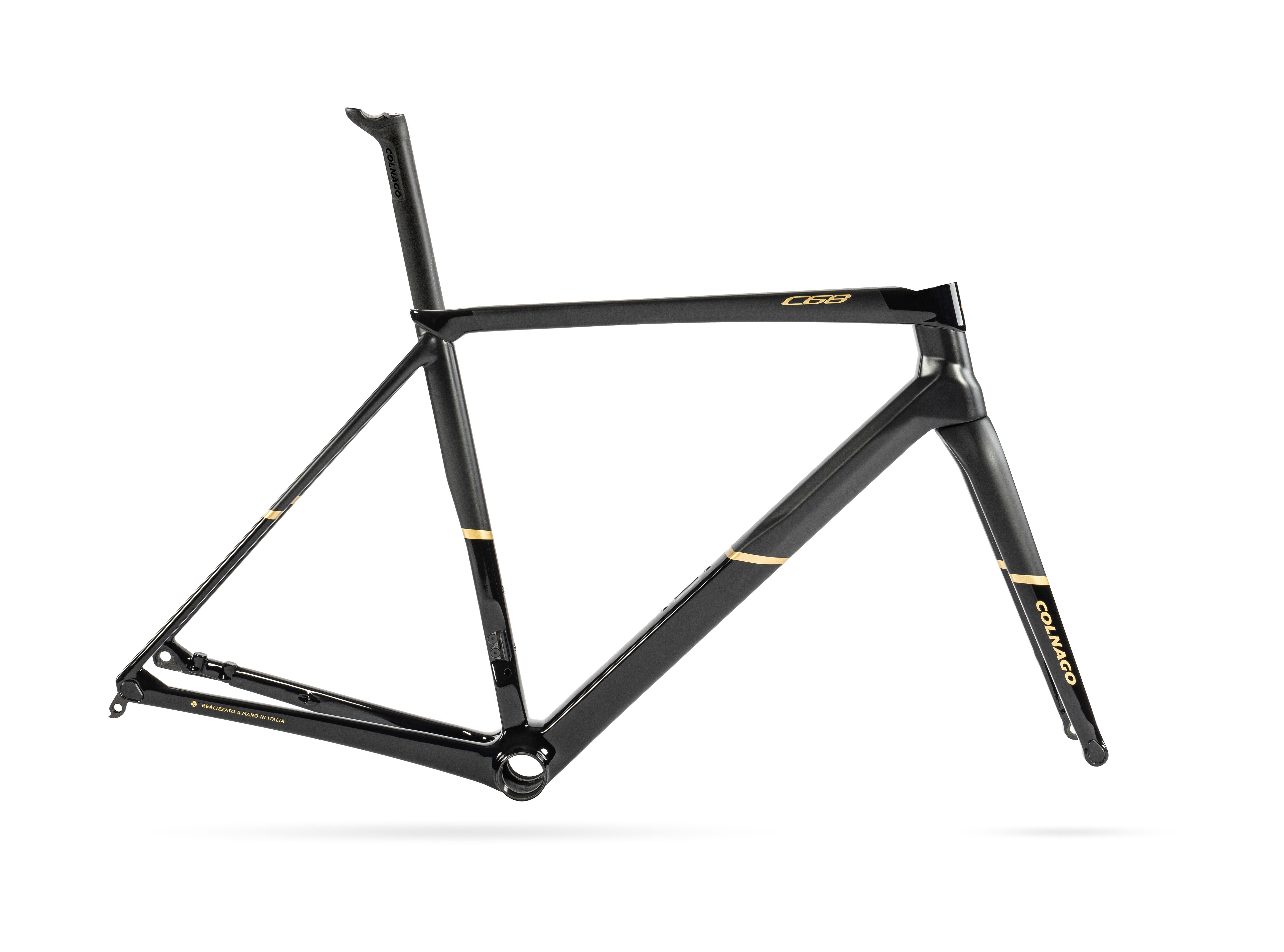 C68-Ti Disc Carbon Road Frame Set 485mm Black Gold