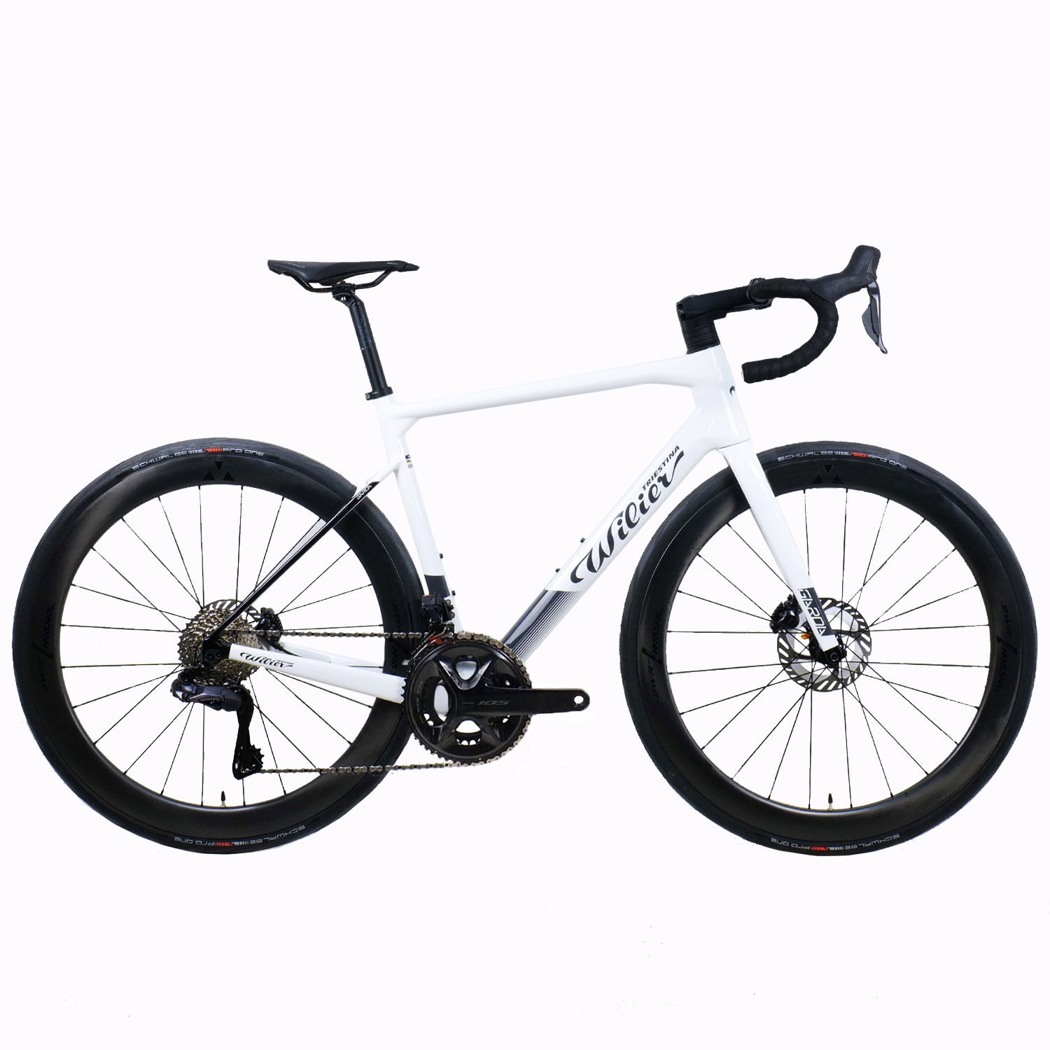 Garda 105 Di2 SWR White/Black Bike