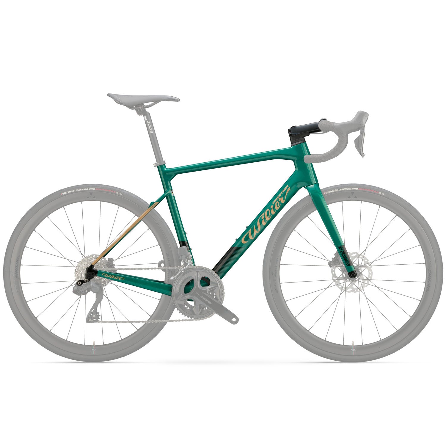 Garda Green/Gold Frameset
