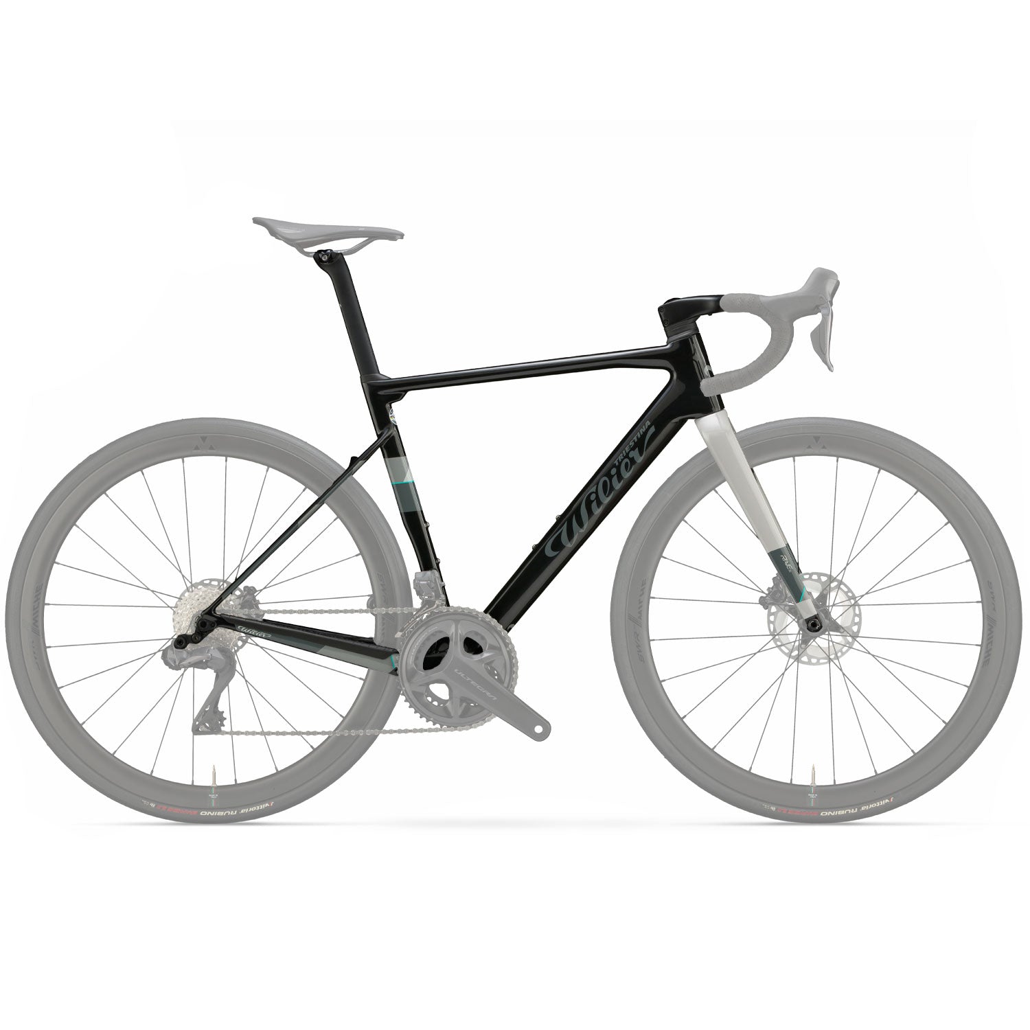 Rave SL Black/Silver Frameset